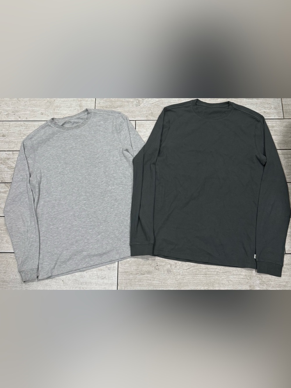 Vuori Thermal Shirt Bundle Long Sleeve Waffle Knit Stretch Casual V176